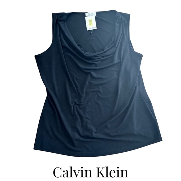 NWT - Calvin Klein Black jersey Tank - Women's XL - Picture 2 of 3